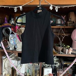 A new day black mockneck tank top sz small